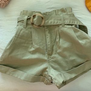 NWT light olive shorts